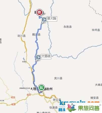 大理到麗江多遠?大理到麗江怎么坐車???